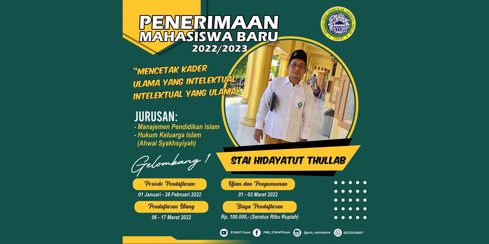 Penerimaan Mahasiswa Baru 2022/2023 STAI Hidayatut Thullab